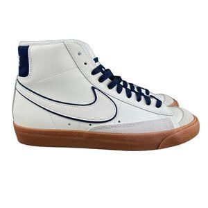 Nike Blazer Mid '77 Premium Sail White Navy Shoes DQ7672-100 Men's Size 8.5